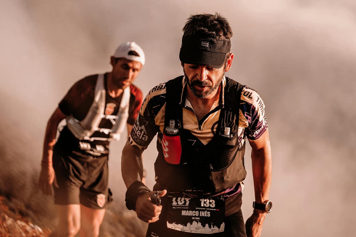 Ultra runner in the middle of a race